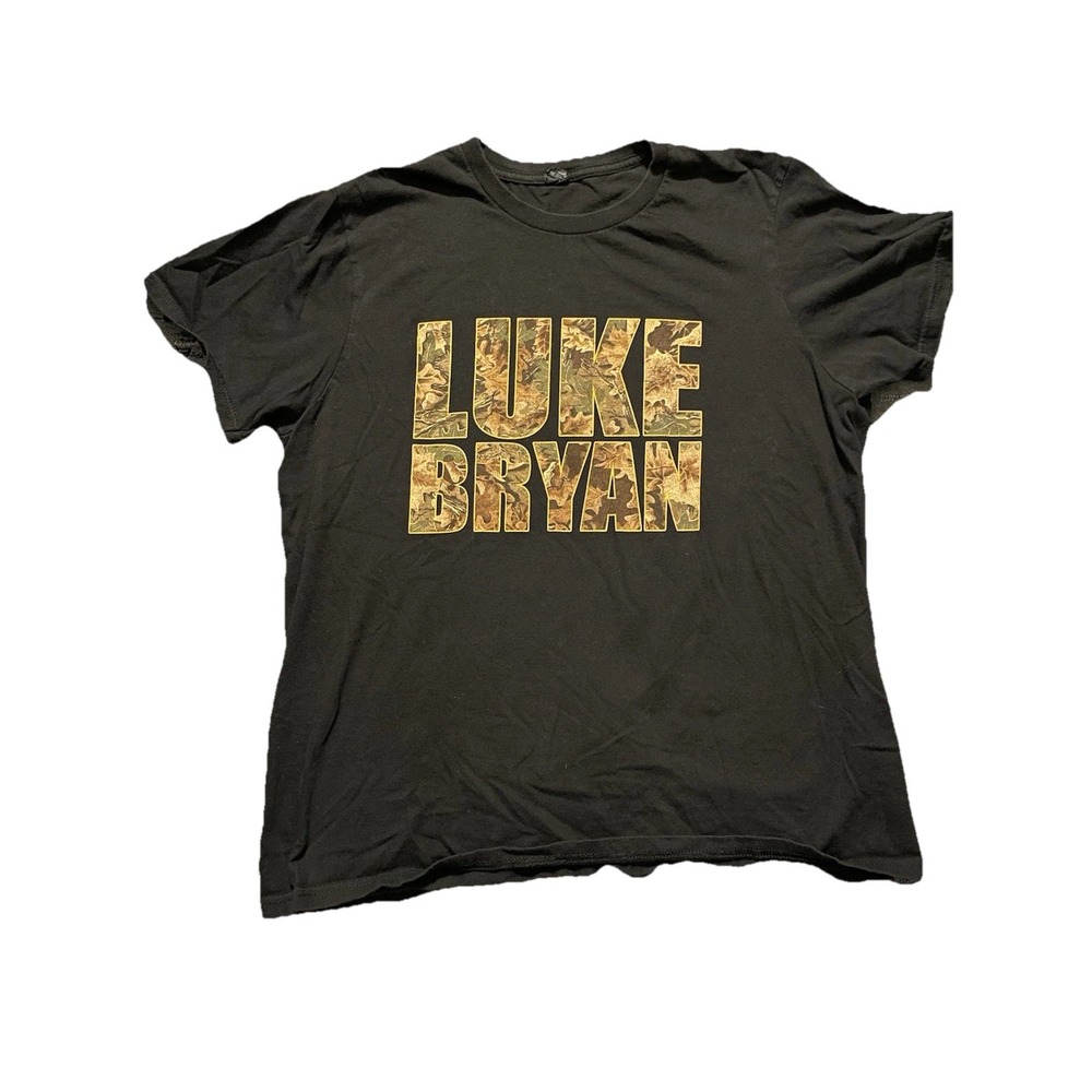 Luke Bryan Camouflage Graphic Shirt Sz XL Unisex Adults